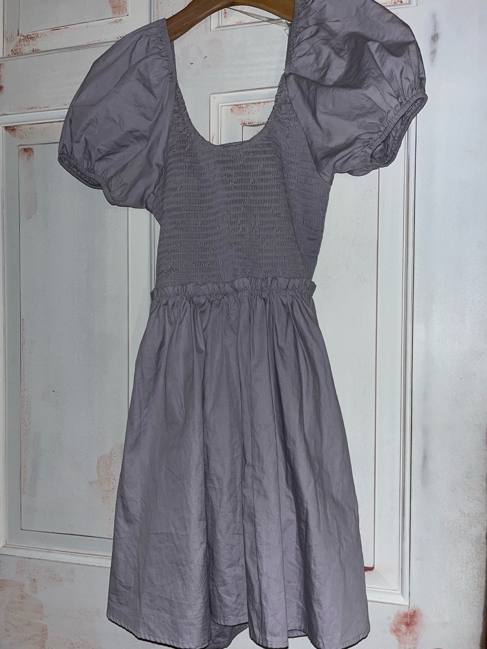 Altar'd State Lavender Smocked Mini Dress